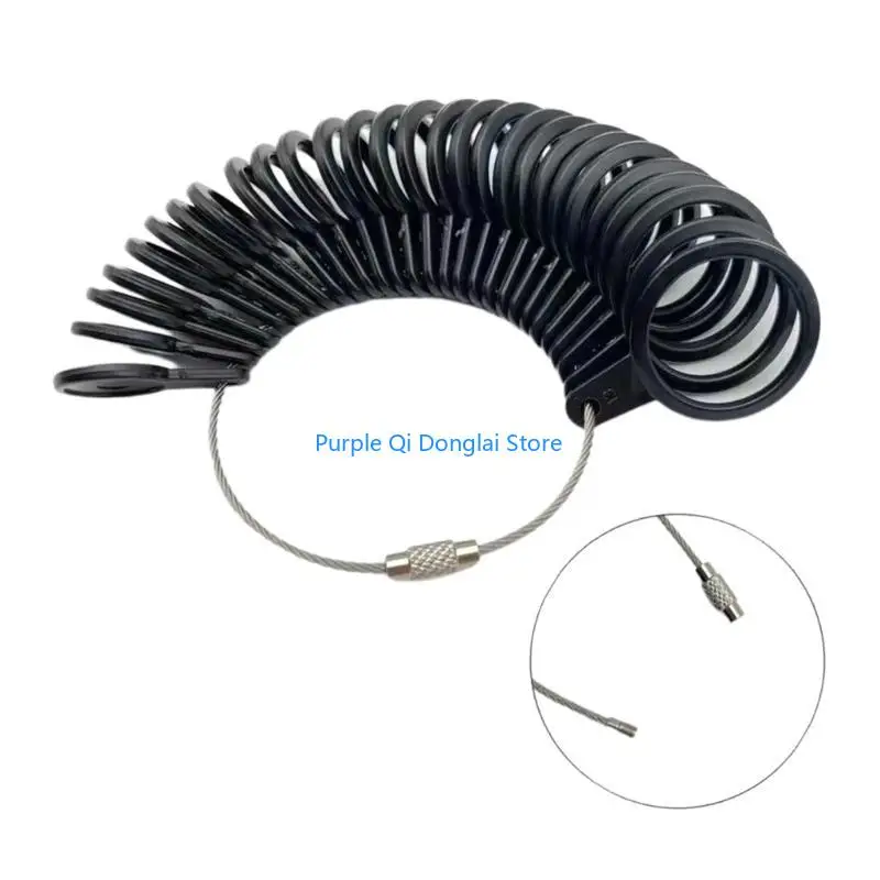 L21E 3/4/6/7Pcs Rings Sizer Measuring Tool Set Rings Guage for Rings Measurer Integrated Conical Rings Mandrel Sizer Tool