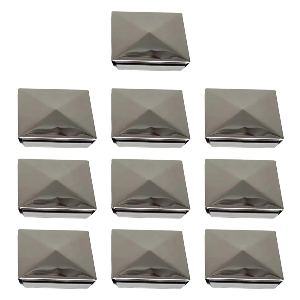 Protective Stainless Steel Pyramid Column Cover Premium Material Suitable for 0 3 1 3mm Square Tubes 80mm/100mm OD