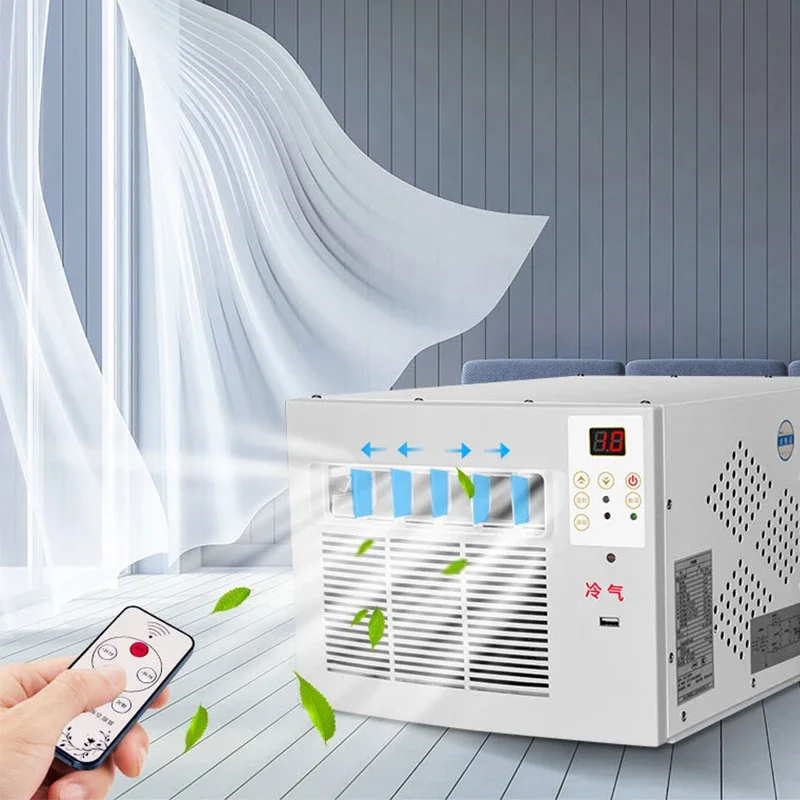 Home Portable Mobile Air Conditioning Dehumidification Desktop Mini Cooling Only Machine Free Installation with Remote Control