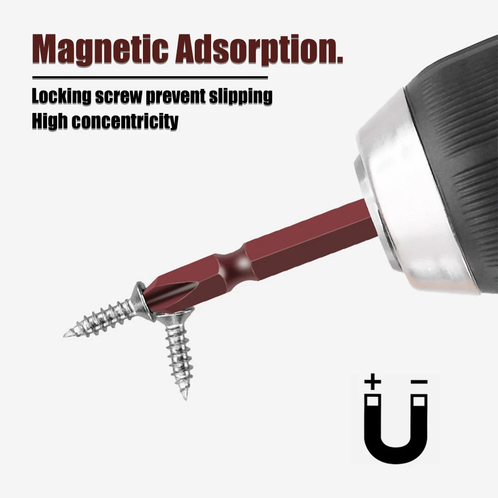 10 قطعة 65-200 مللي متر المزدوج نهاية مفك رئيس بت S2 الصلب Ph2 الصليب بت قوي المغناطيسي صلابة عالية عزم الدوران دفعة رئيس مجموعات