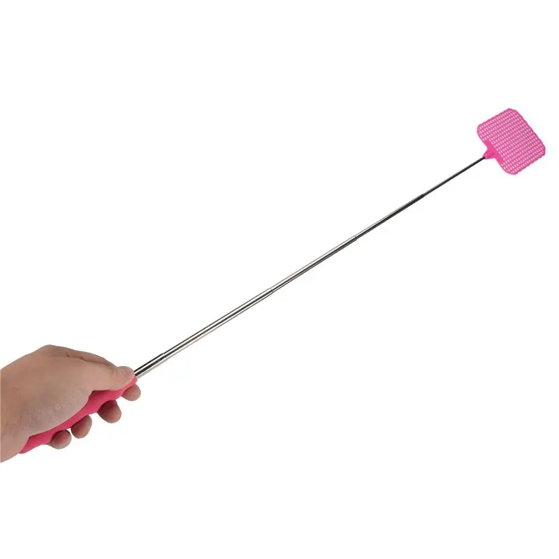 LLCS-Flyswatter Fly Tapper Mosquito Insects Swatter Telescopic Up To 73 Cm