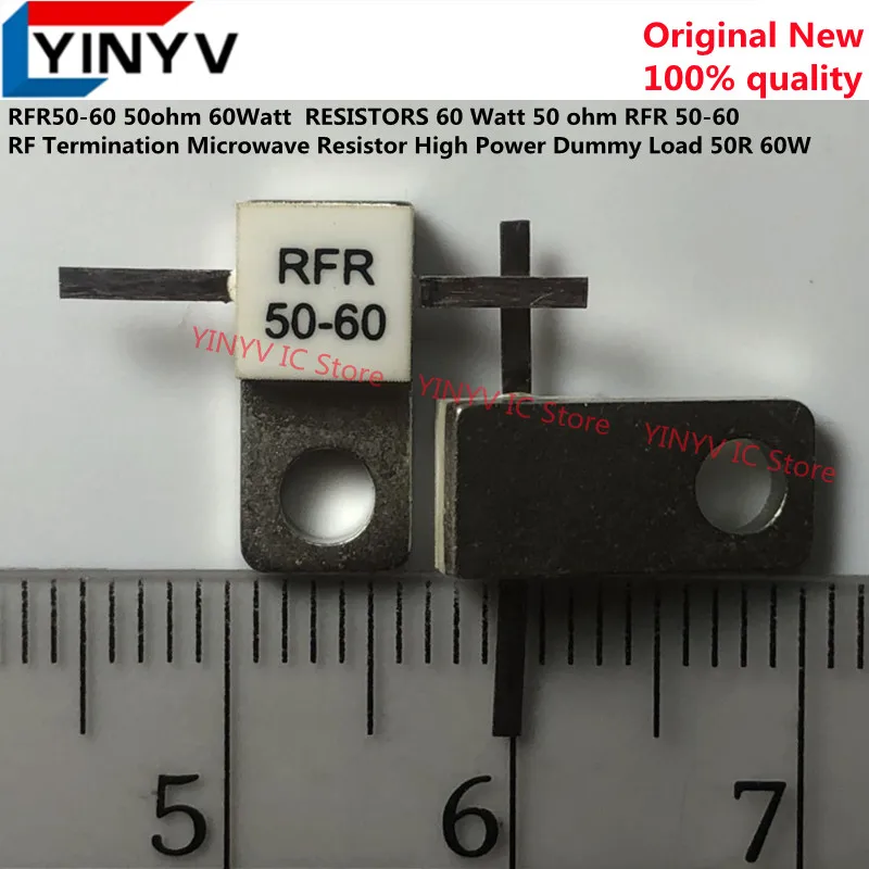 2PCS RFR50-60 50ohm 60Watt RESISTORS 60 Watt 50 ohm RFR 50-60 RF Termination MicrowaveResistor High Power Dummy Load 50R 60W New