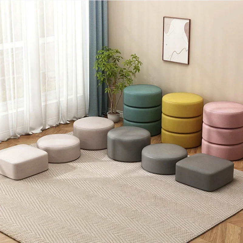 Wooden Stool Stool Footstool Pouf Mobile Furniture Stools & Ottomans Wood Step Foot Children's Footrest Living Room Home