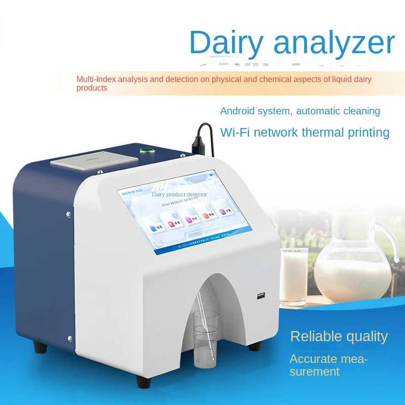 Milk analyzer, dairy product, fresh milk, sheep milk, fat, nutritional components, freezing point, water addition rate