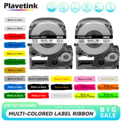 PLAVETINK LK-4WBN LK-4TBN 테이프, 엡손 라벨웍스 LW-300 400 600 700 라벨 메이커용, SS12KW, ST12KW, 6mm, 9mm, 12mm, 18mm, 24mm