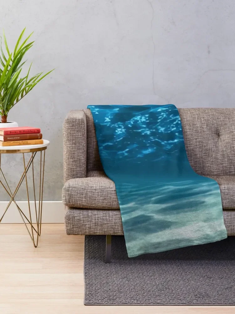 Ocean bottom, view beneath surface Throw Blanket Soft decorative Multi-Purpose Blankets