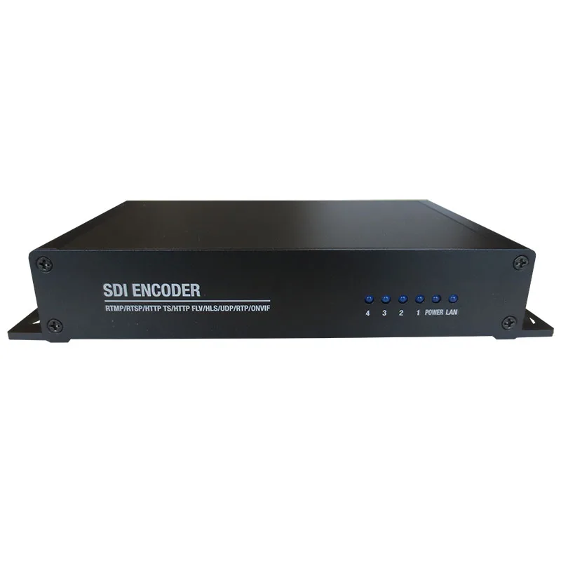 IP Streaming 4 Channel HD SDI H.265 1080p IPp TV Video SRT Encoder