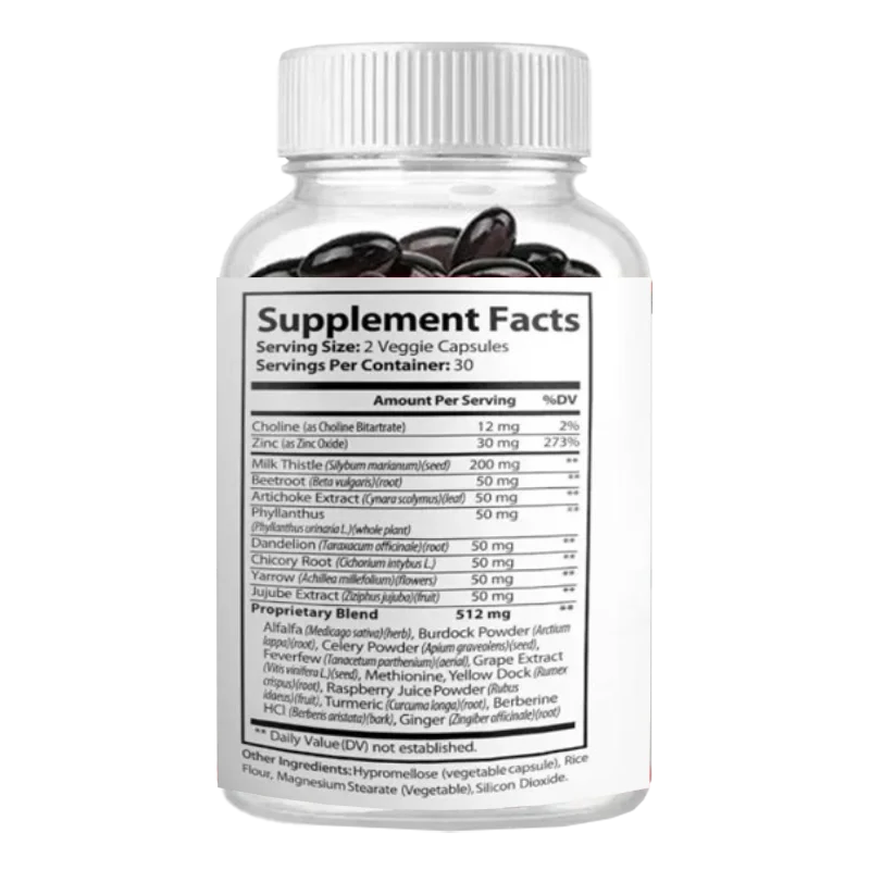 مكمل غذائي، 60 كبسولة، دعم طبيعي لتنظيف وإصلاح الكبد، يحتوي على شوك الحليب، والخنق، والشوك #4