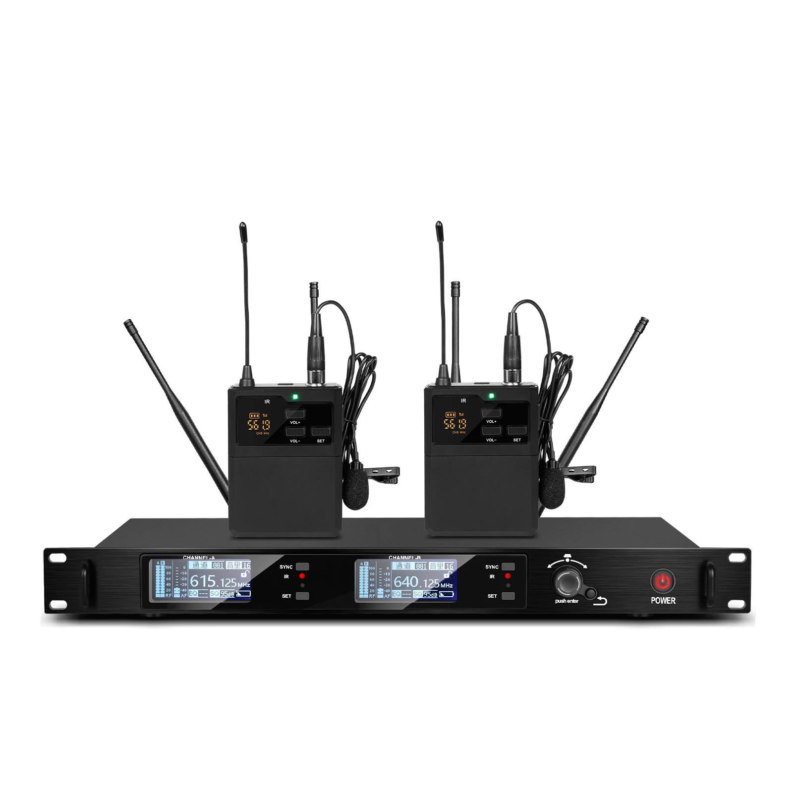 80A Professional Portable Uhf Lavalier Microphone Set Wireless For Teaching Preaching Lecturing Mic
