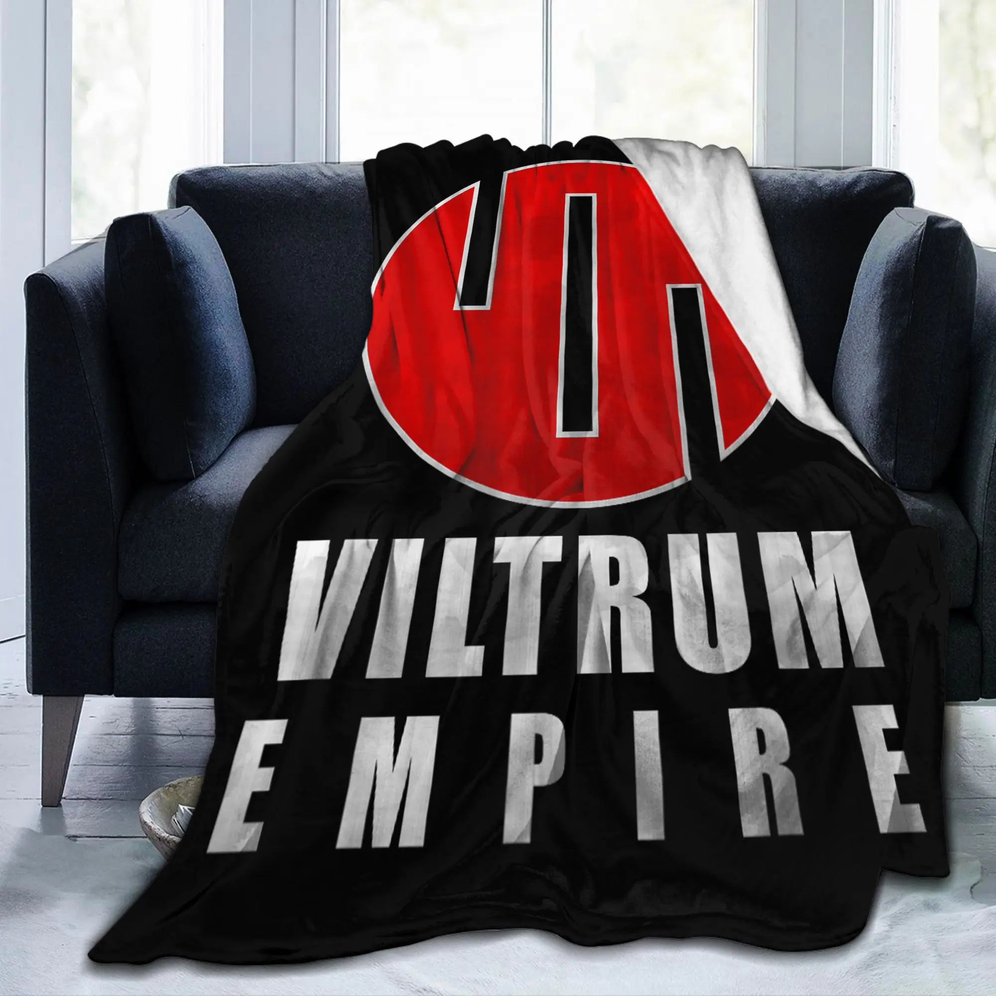 Invincible Viltrum Empire Logo Flannel Blankets Anime Awesome Throw Blanket for Home Hotel Sofa 125*100cm Quilt Lightweight