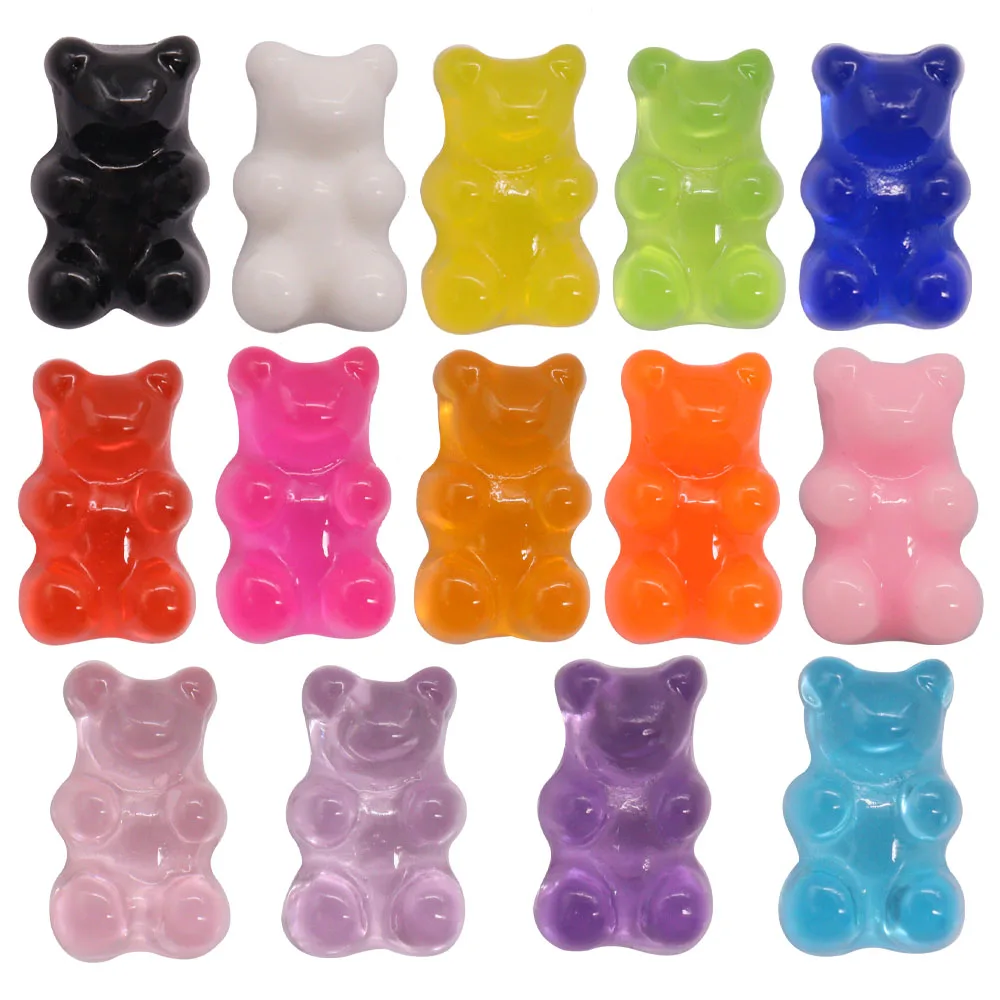 15-30 stücke mischen bunte Kristall bär schöne Schuh knopf Charms Harz Sandale Schuhe Dekorationen passen Armband Kinder Party Geschenk