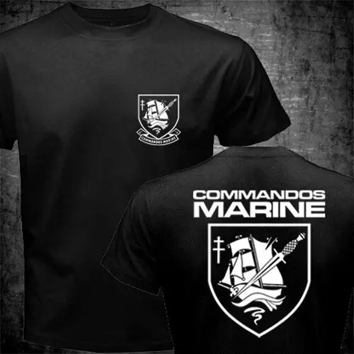 T shirt Man French Special Operation Forces Commandos Marine