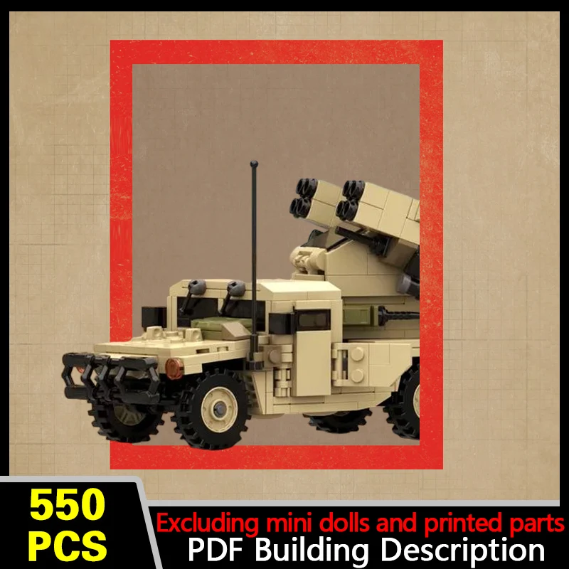 M1097 Air Defense System Model MOC Building Bricks War Equipment Modular Technology Gifts Holiday Assemble Children Toys Suit