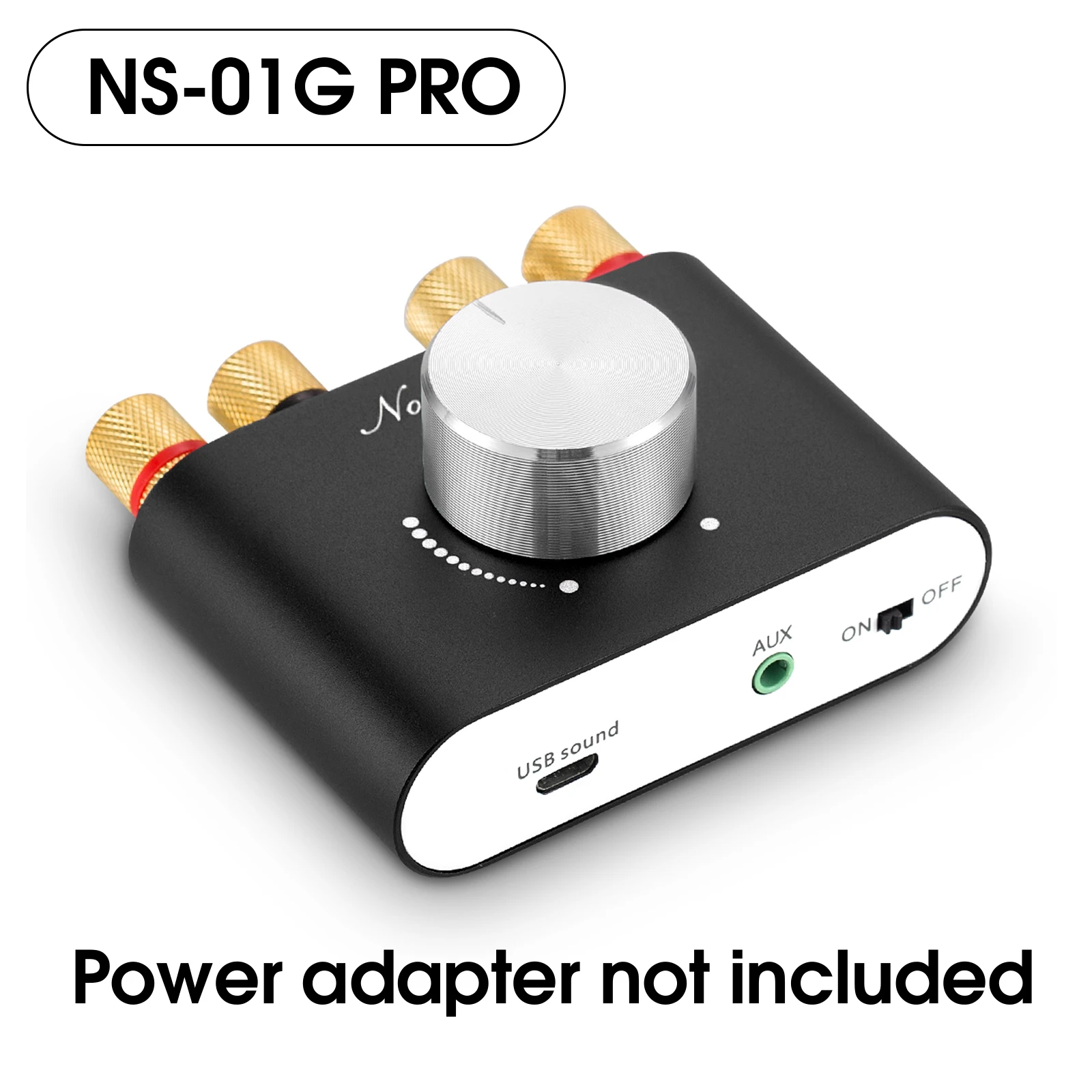 Douk Audio HiFi Bluetooth 5.0 Eindversterker Mini TPA3116 Digitale Klasse D Bureau Stereo Audio Amp voor Thuis Auto 50W + 50W