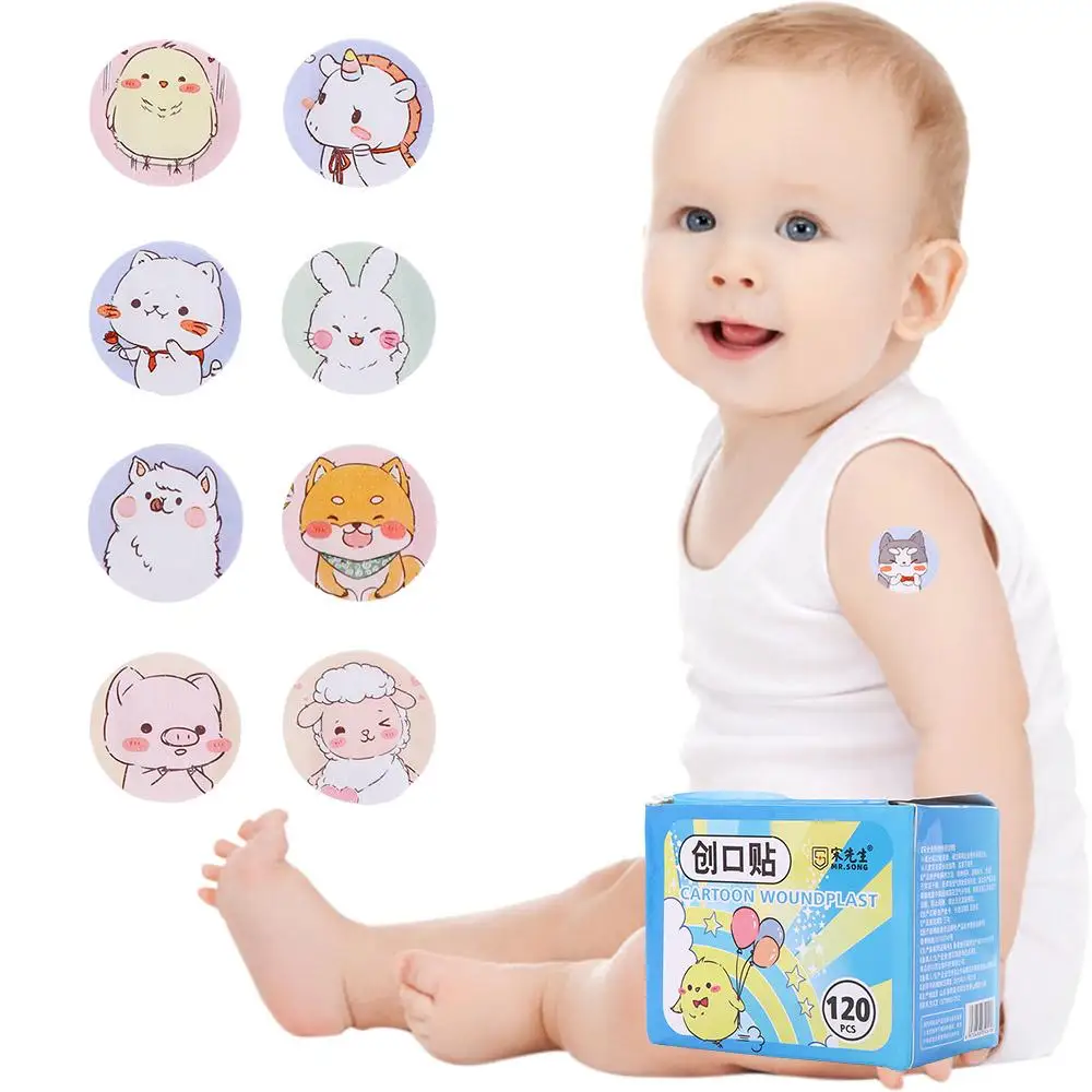 

Round Hemostasis Home Vaccinum Syringe Injection Orifice Hole Patch Adhesive Bandages Band Aid Wound Plaster Kids Bandages