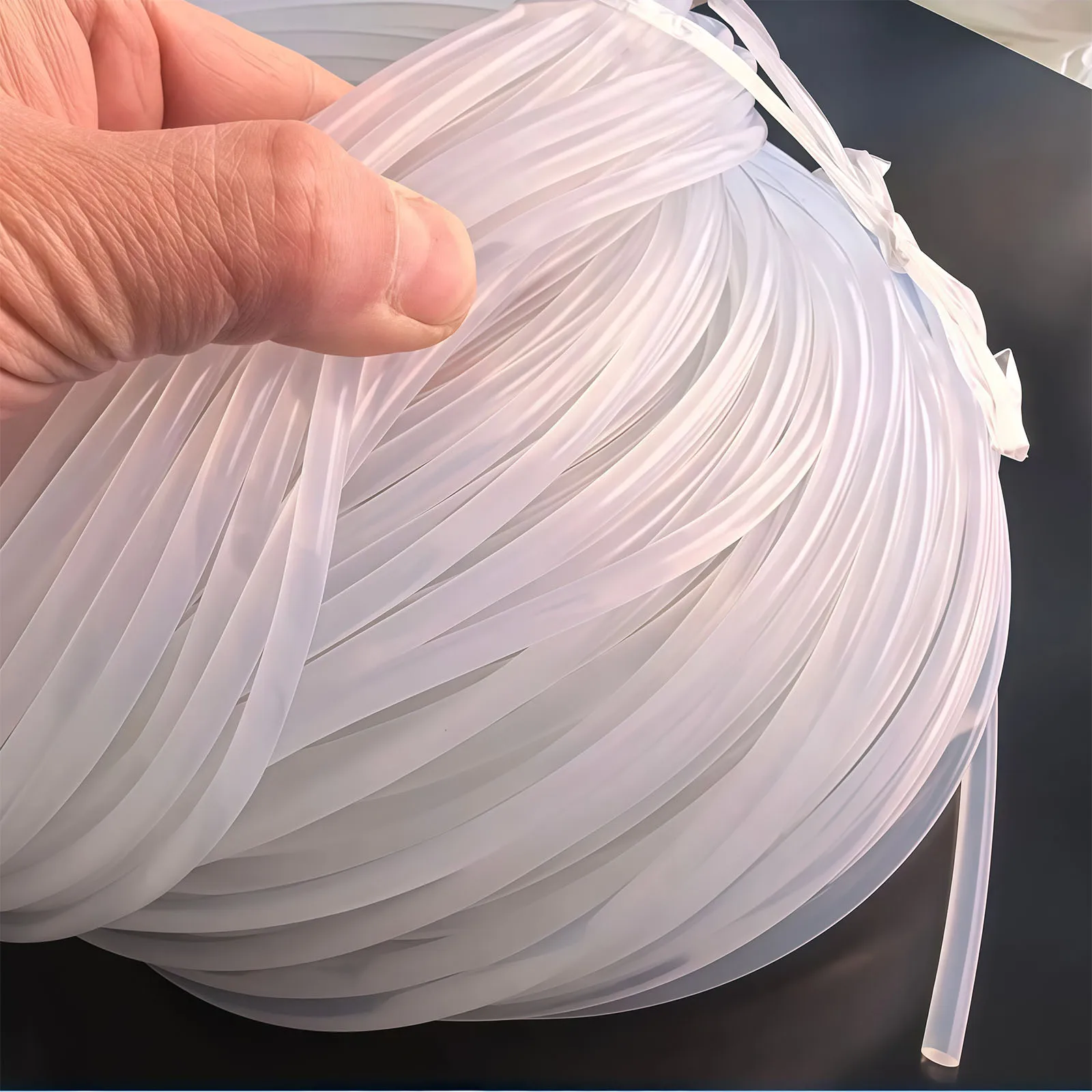 Odor‑Free Solid Silicone Round Strip, High Temp Silicone Rubber Cord, 3/4/5/6/8/10/12/15/20mm Sealing Gasket Bar