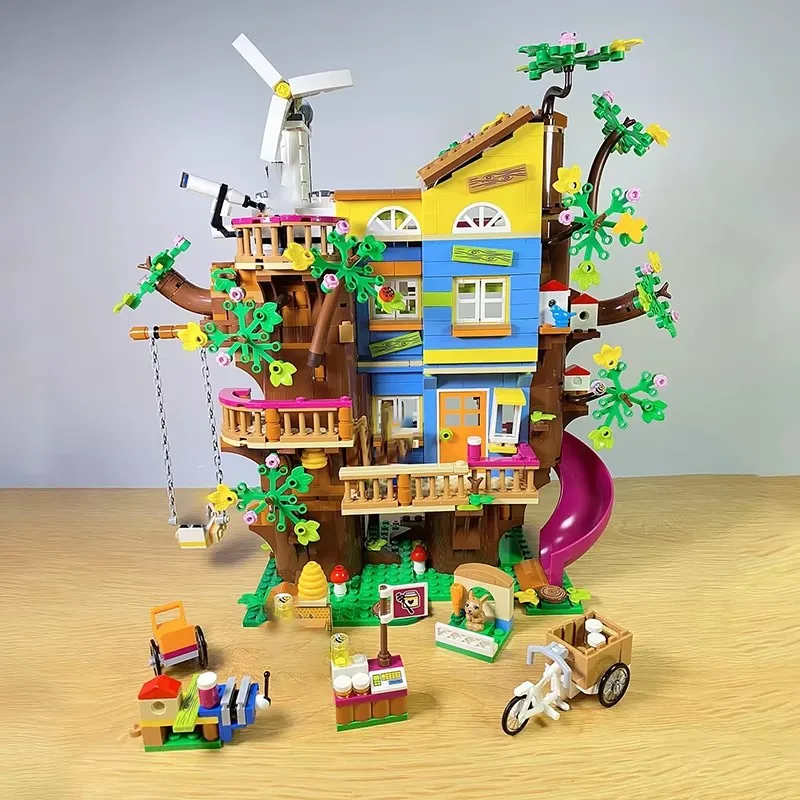 1114 pezzi creativi amicizia albero casa blocchi di costruzione architettura mattoni da costruzione giocattoli regalo per bambini ragazza o ragazzo