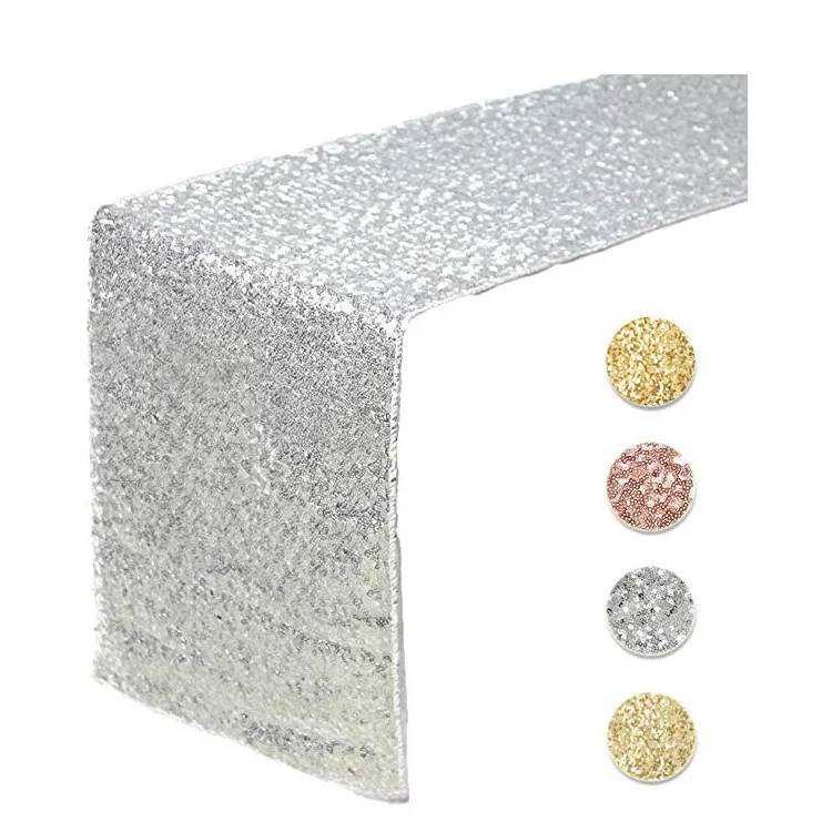 

Pretty Household Sequin Household Table Runners Tablecloth Chic Banquet Wedding Buffet Luxurious