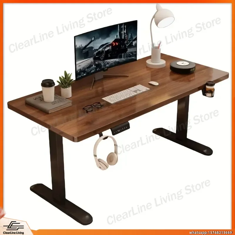 

Electric Gaming Desk with Dual Motor Lift System Adjustable Height Standing Desk for Gamers Modern Steel Computer Desk Home