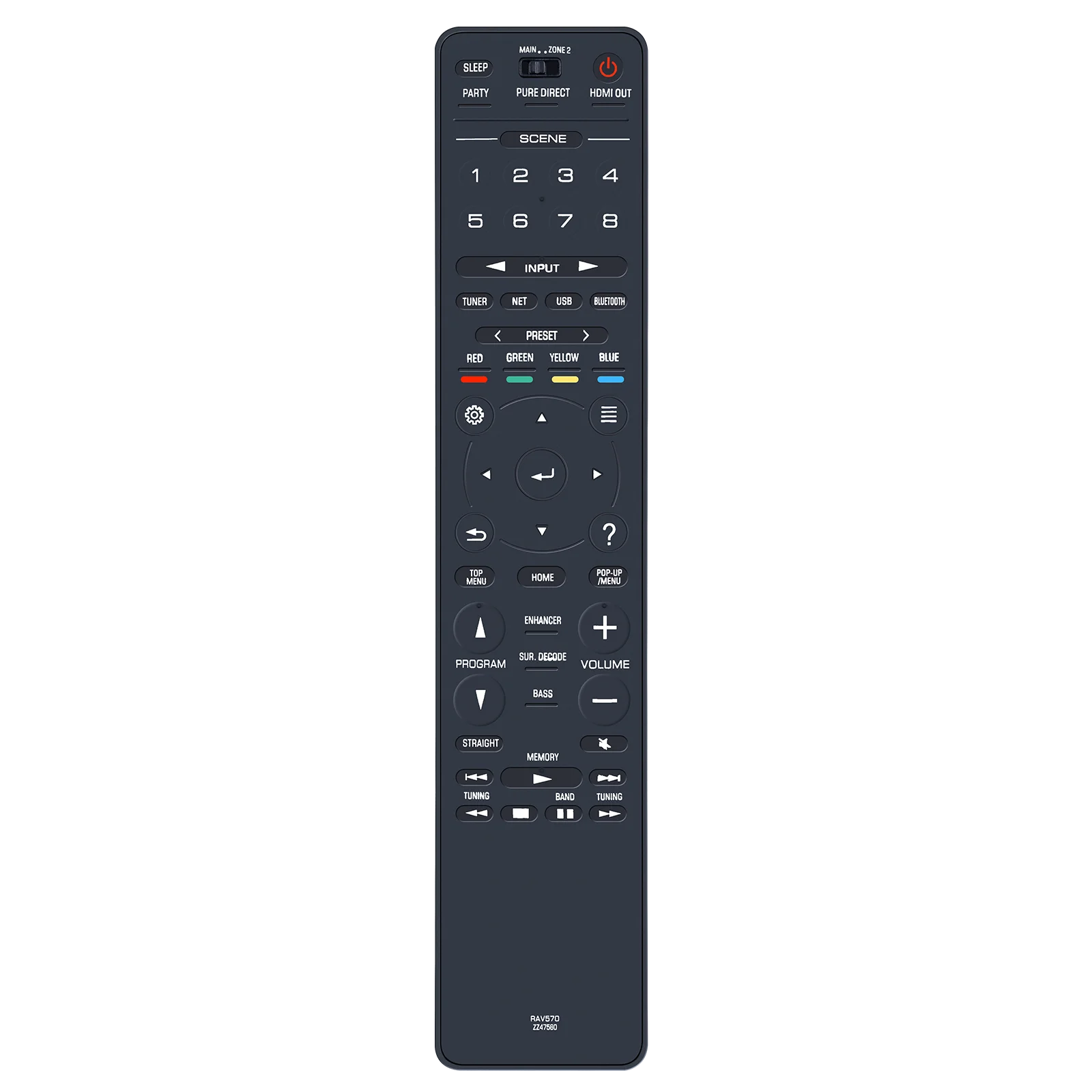 بديل جديد لجهاز التحكم عن بعد Yamaha RAV570 ZZ47560