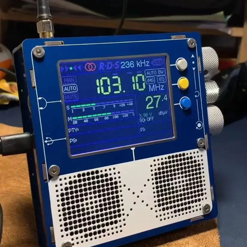 TEF6686 Plus 5.0-LNA 3,2" DSP-radio Volledige bandradioluidsprekerhardware 1,18 Ingebouwde voorversterker - afbeelding 2