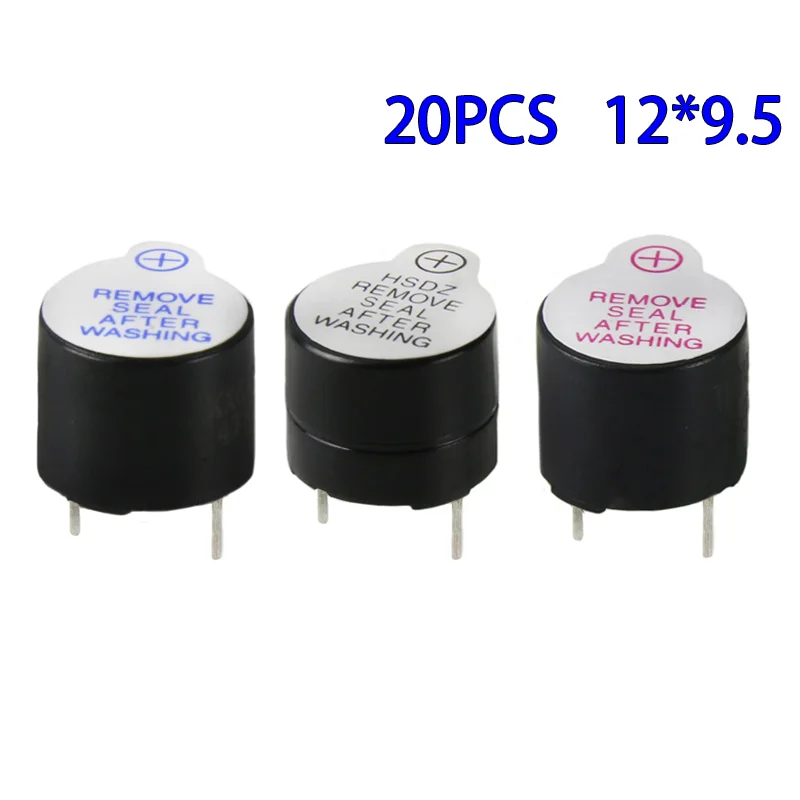 

20pcs 3V 5V 12V Active Buzzer Magnetic Long Continous Beep Tone Alarm Ringer Active Piezo Buzzers Fit For Computers Printers