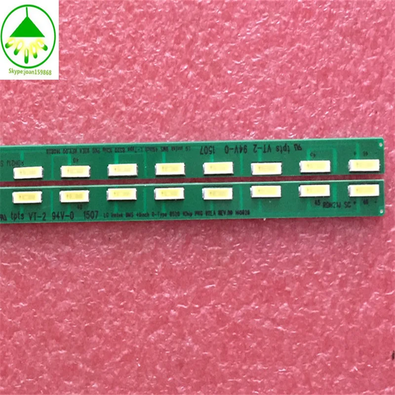 FOR 100% new  46LED 537mm LED strip 49Inch FHD R L type G1GAN01-0791A G1GAN01-0792A for LG 49LF5400 MAK63267301 NC490EUN