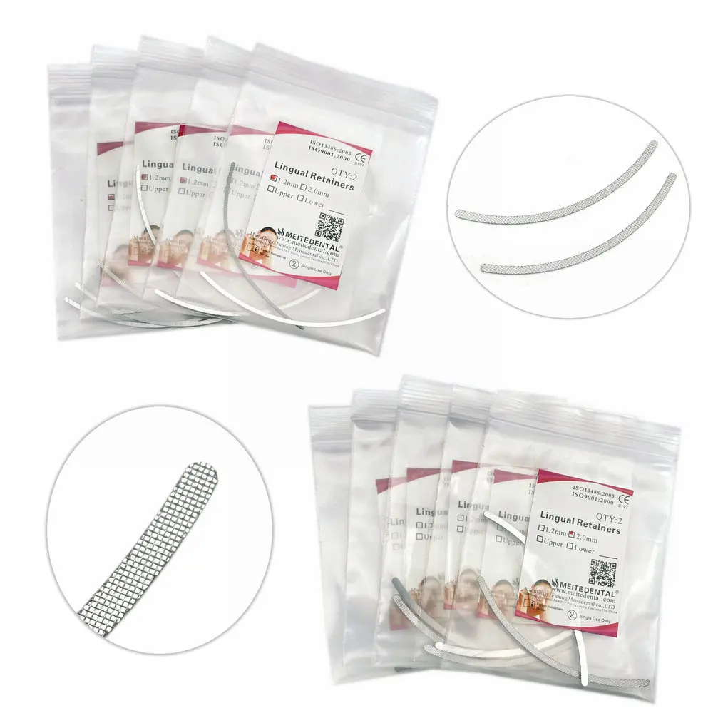 

10pcs/5packs Dental Universal Lingual Retainers Mesh Base Dental Lingual Retainer Dental Orthordontic Product