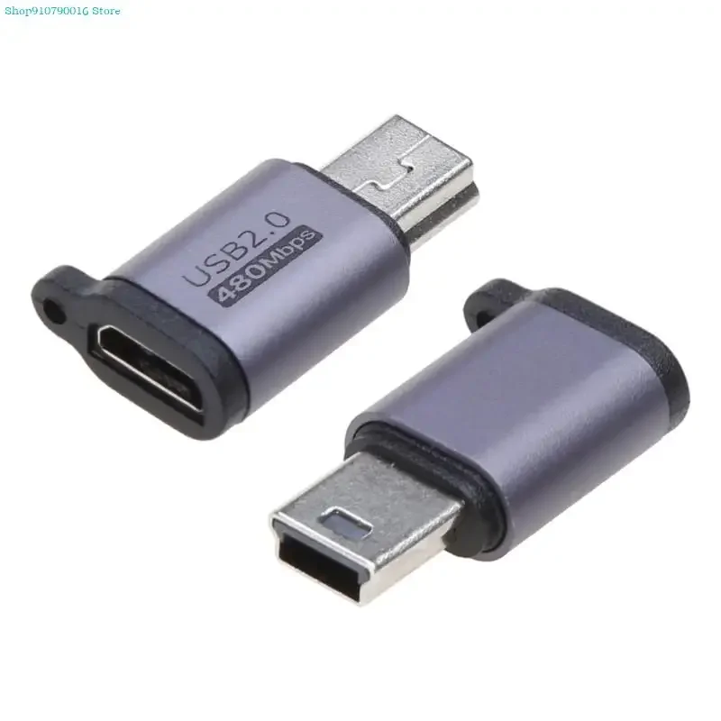 Micro USB в мини-USB Type-C Adapter Женский до микро-USB Мужской конвертер разъем алюминиевый сплав