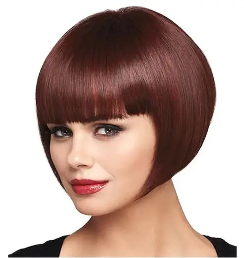 Synthetic Hair Short Straight Flapper Cosplay Bob Wigs for Women Costumes Wig