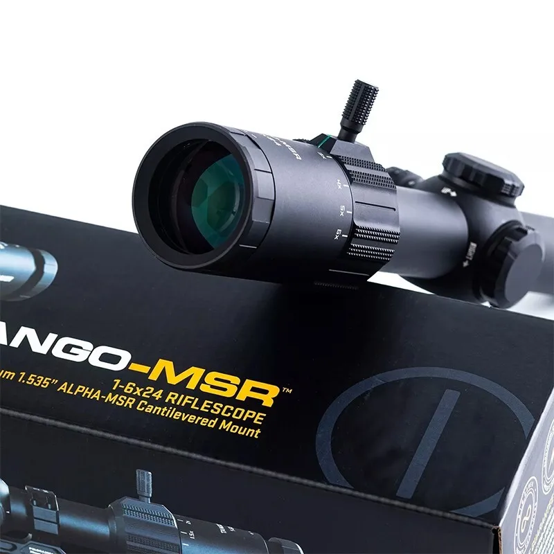 Chasse TANGO-MSR LPVO 1-6x24mm lunette de visée avec monture deuxième portée de fusil de chasse d'avion focal-noir