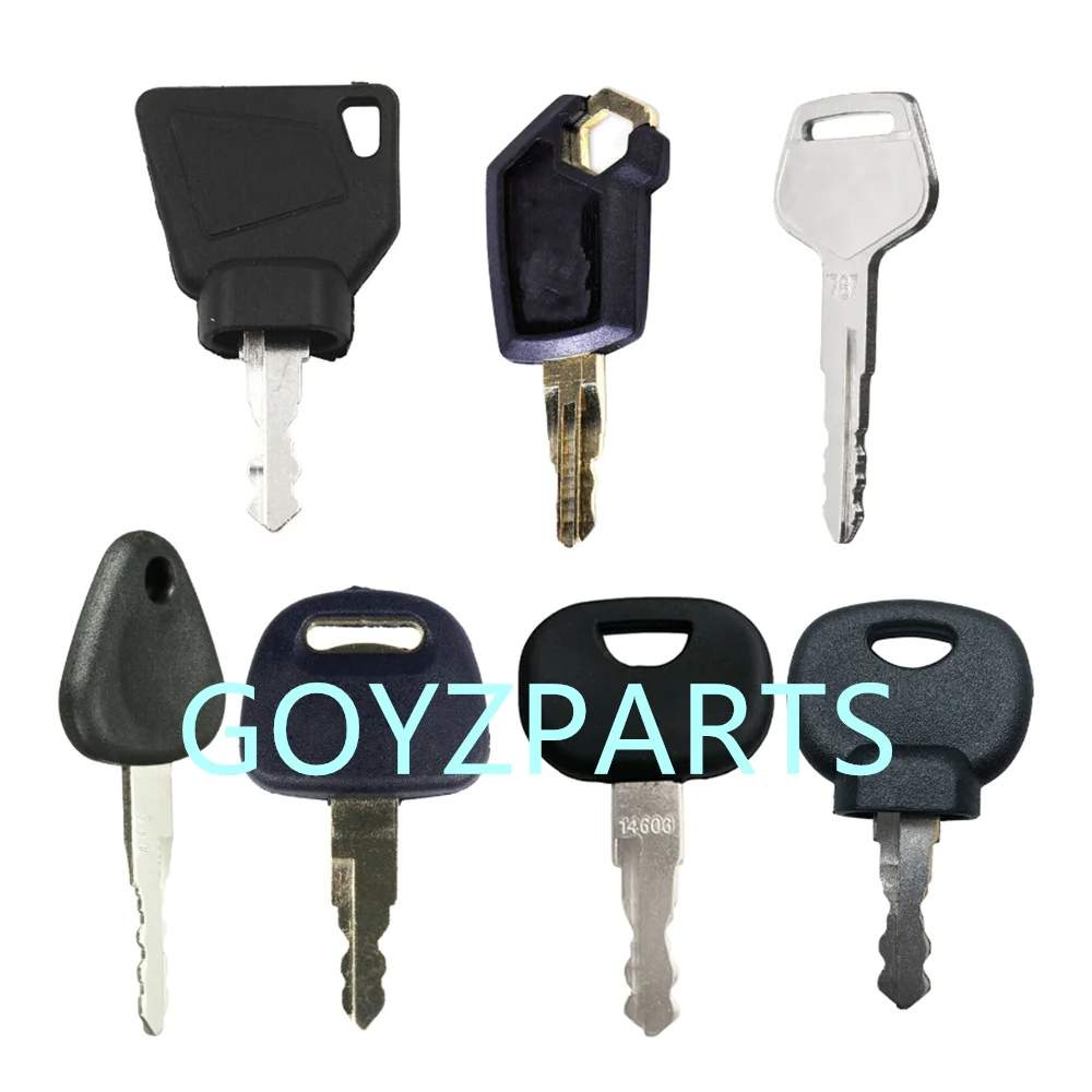 Heavy Equipment Keys Master Set - 7pcs 14603 14607 Master Key Ignition