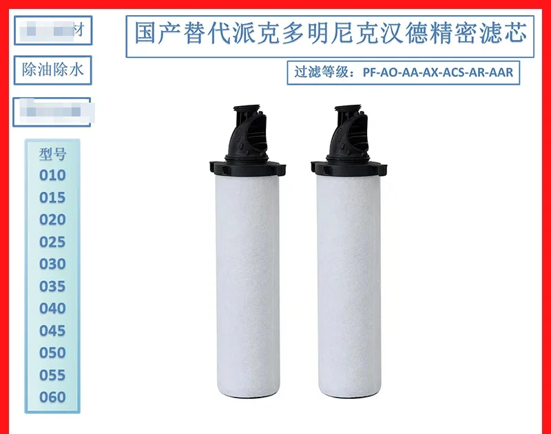 Replacement of  Dominic Pipeline Precision Filter Cartridge 035AA 035AO 035ACS 035AAR Degreasing