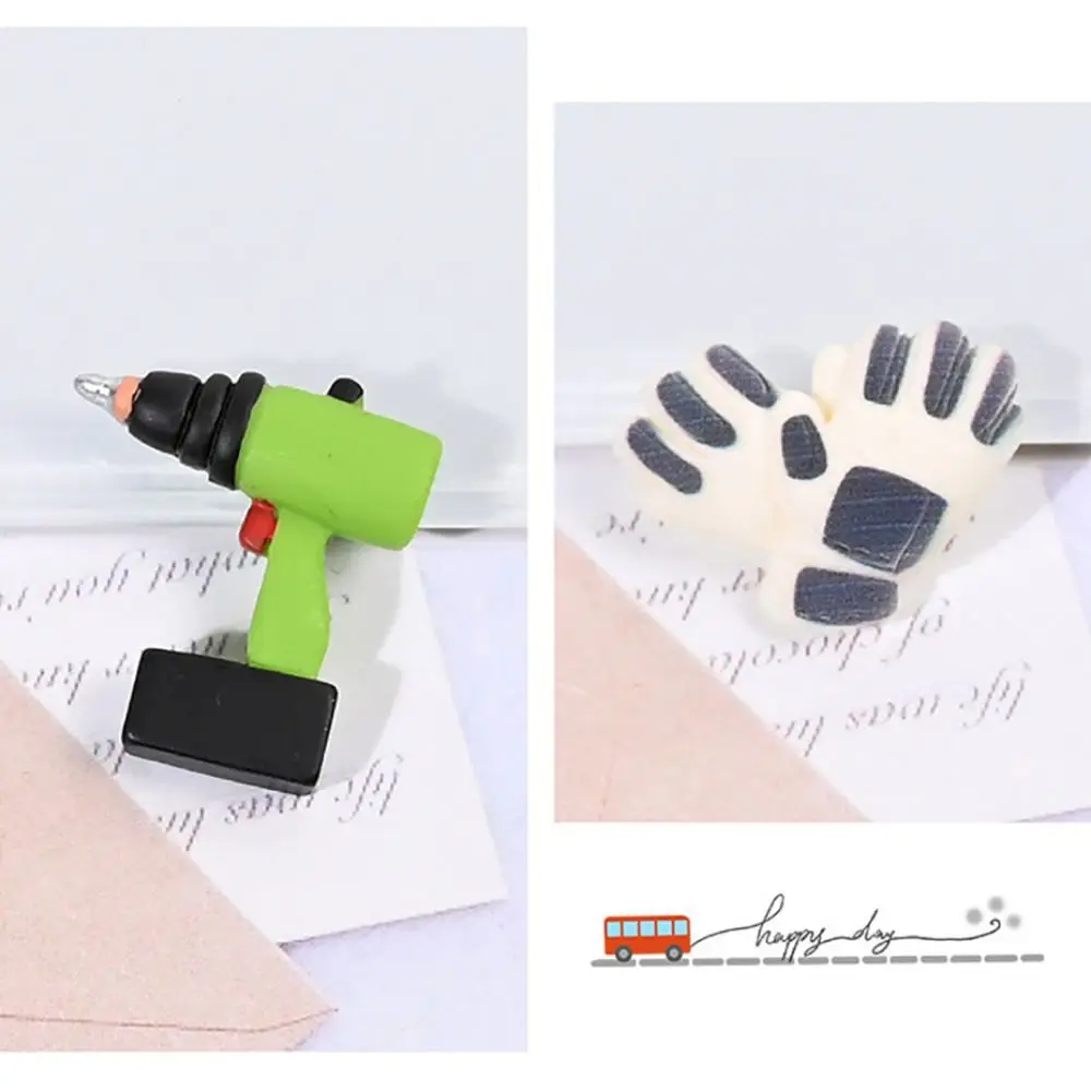 14PCS Mixed Pattern Dollhouse Repair Tool Resin Screwdriver Hammer Wrench Scene Model Mulitoclor Accessories