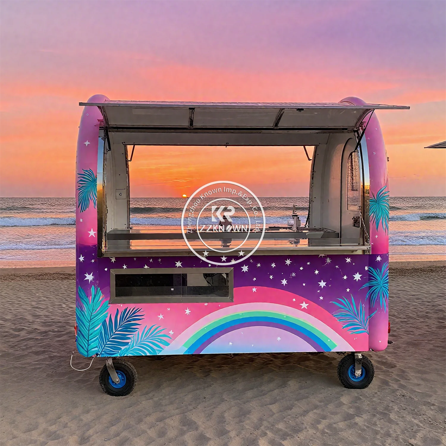 

Street Food Trailer Snack Food Truck Fully Equipmed Catering Trailer Mobile Ice Cream Cart Concession Food Truck for Sale