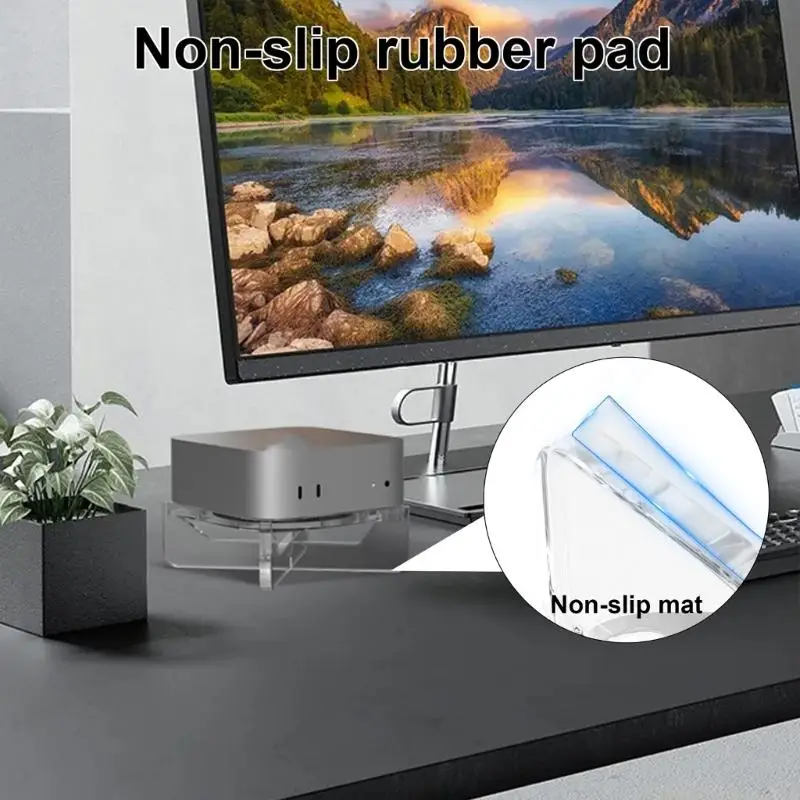 Acrylic Desktop Stand for mini Offering Better Cooling and Power Control