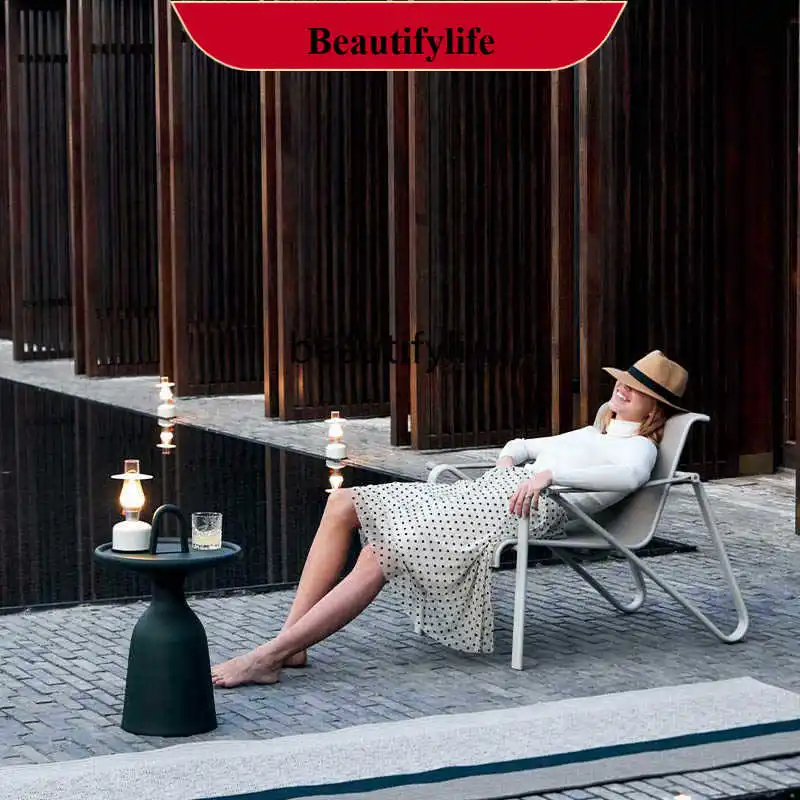 

Outdoor Sofa Courtyard Villa Terrace Sunroom Leisure Mesh Table and Chair Coffee Table Homestay Creative Furniture H