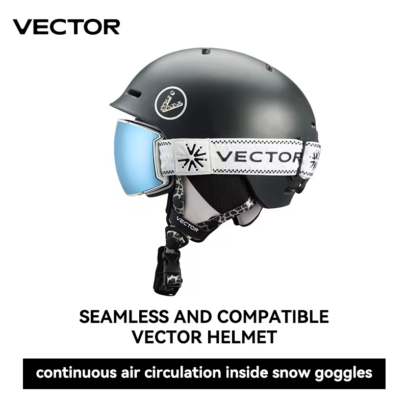 גוגלס VECTOR Pro Vision עם עדשה כפולה ומסגרת TPU (כולל נרתיק)