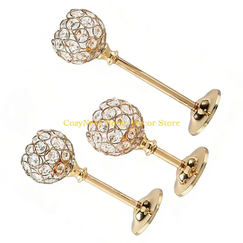 92MF Tealight Holders,Crystal Votive Holders for Centerpieces,Tealight Candlestick Holders for Wedding Decors