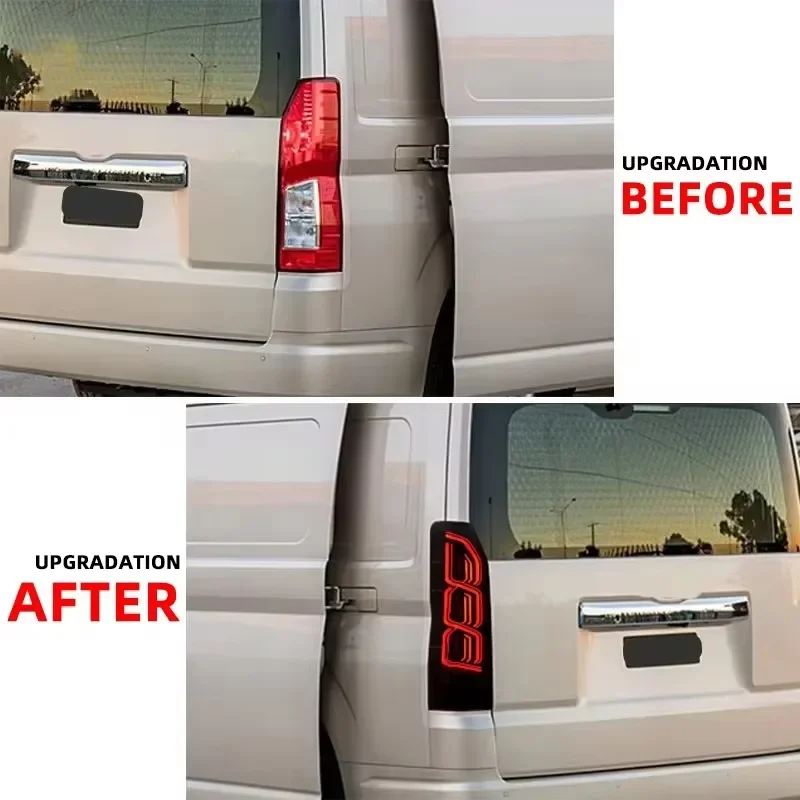 for Hiace LED Tail Light 2005 2018 Full LED Stop Reverse Lamp Rear Lamp Upgrade New Condition Back Lights