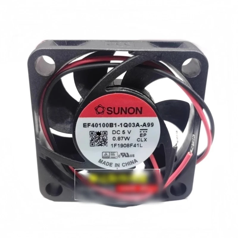 

Free shipping new EF40100B1-1Q03A-A99 4010 5V 0.87W two-wire ball cooling fan