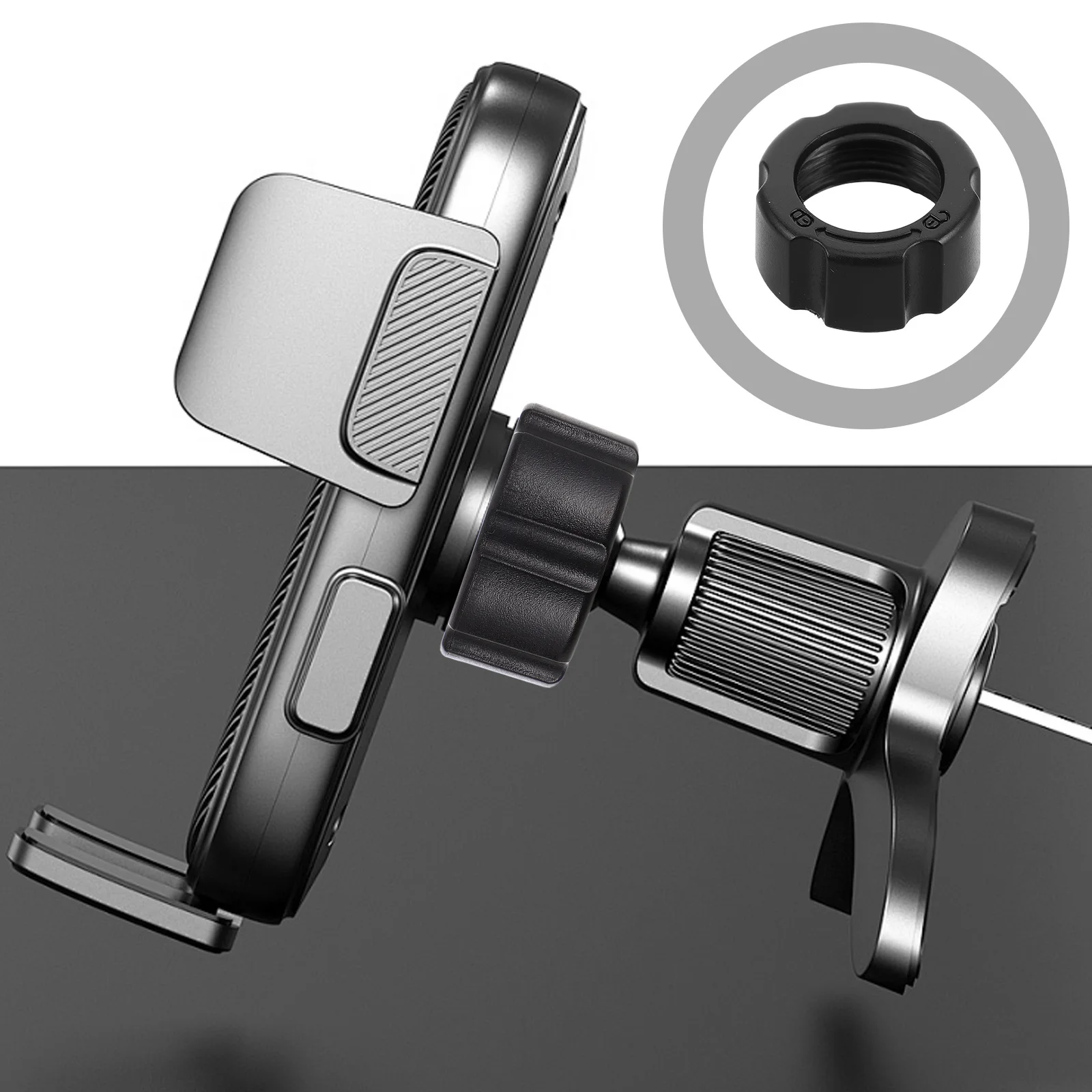 

10pcs Ball-Joint Fixed Adapter Car Mount Screw-On Nut Phone Holder Accessories For Air Vent Dashboard Windshield Car Interior