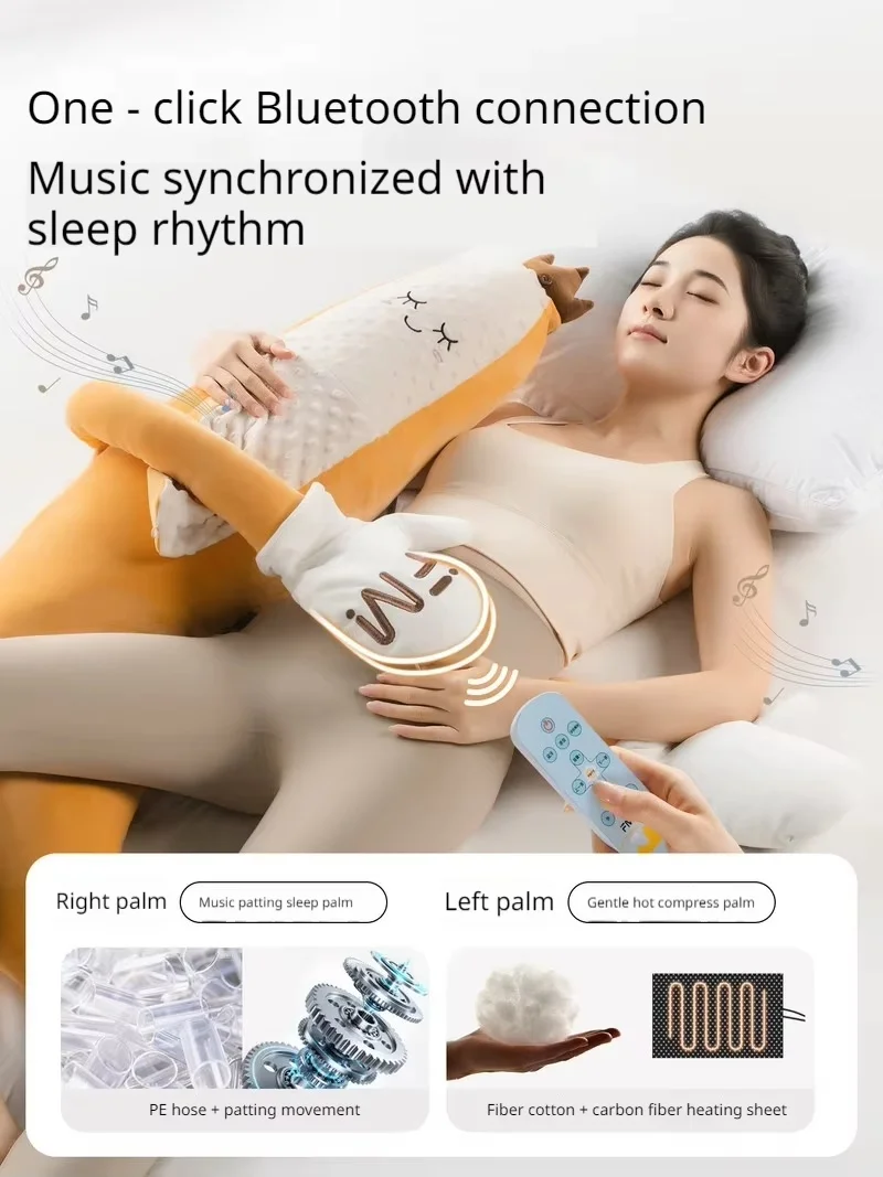 Banana Plush Sleep Pillow Bluetooth Music Heated Long Body Pillow For Adult Pregnant Women Sleeping Support
