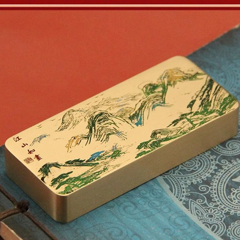 Brass Paperweight for Calligraphy - Antique Writing Desk Accessory - Heavy Duty Book Holder