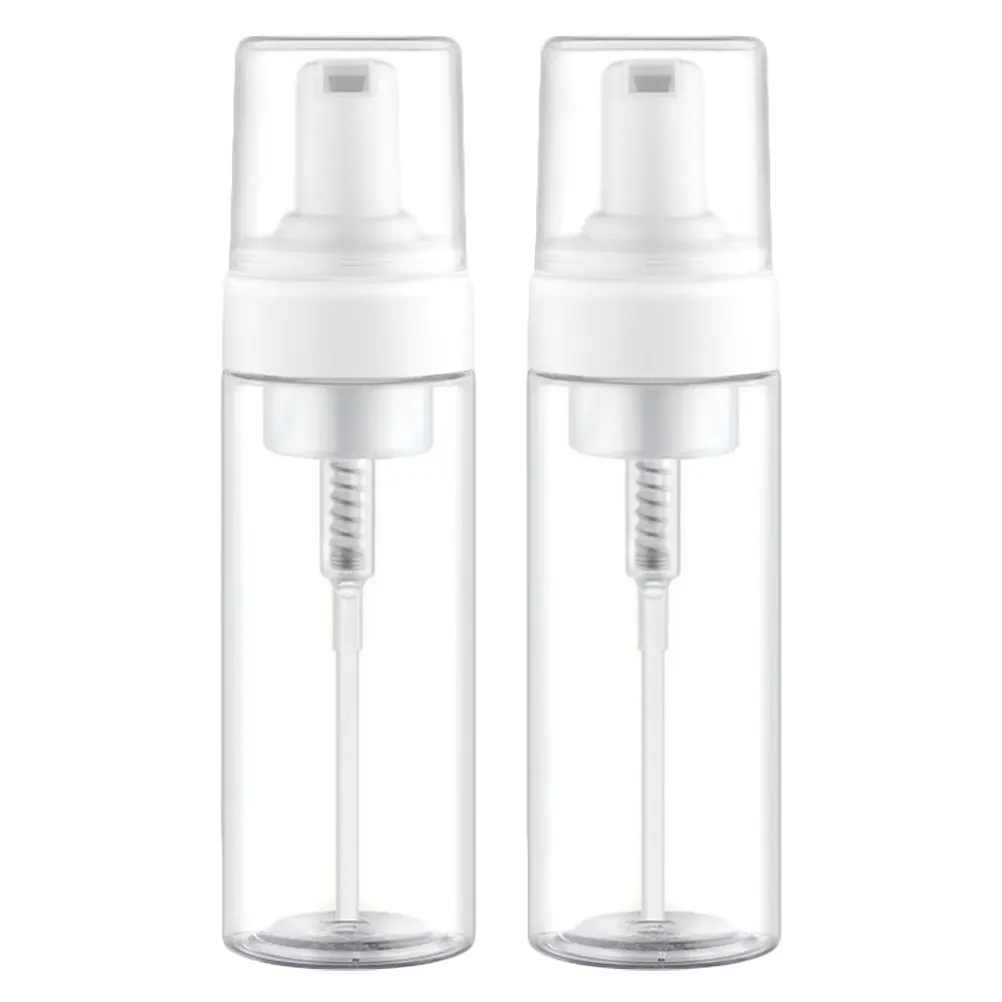

2pcs 150ml Plastic Pump Bottles Shampoo Body Wash Travel Size Empty Refillable Dispenser Subpackaging Containers Portable