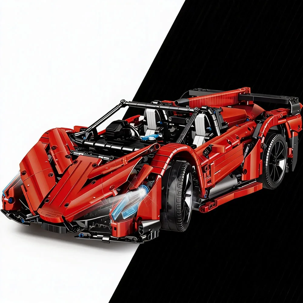 ミニブロック 2615ピース スーパーレーシングラムカーモデル 組み立てブロックセット 建築模型作成 部屋の装飾 誕生日プレゼント