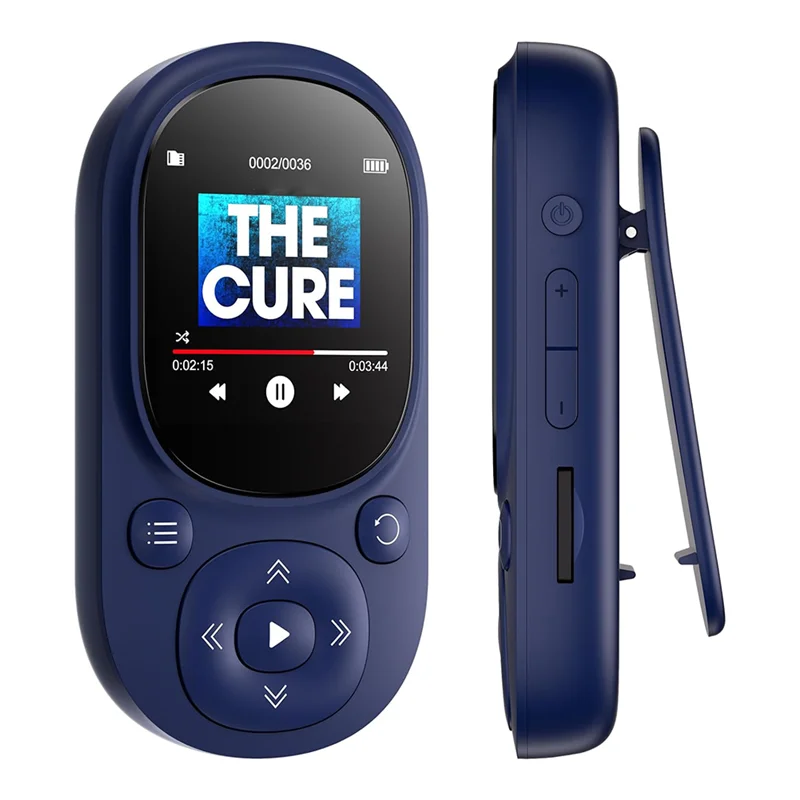 

[AAAE 2026] 32GB Clip MP3 Player Portable Music Player Bluetooth MP3 Mp4 Player With FM Radio Recording Pedometer For Kids Easy