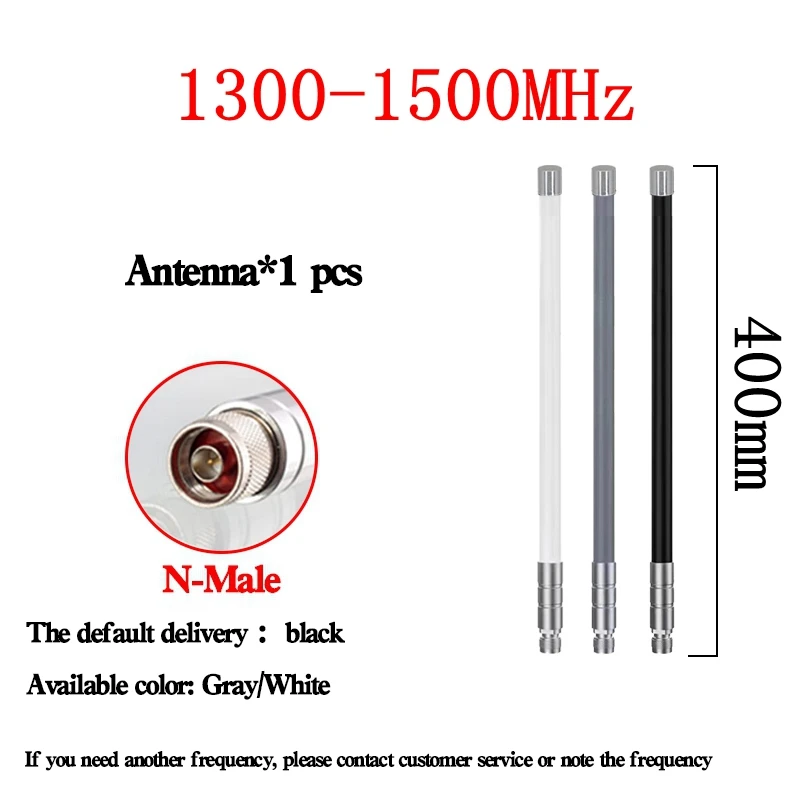 Outdoor FRP Wasserdichte Antenne 1.3G 1.4G 1.5G Omni-Antenne 1300-1400MHz 1400-1500MHz Langstrecken-Übertragungsantenne N-Stecker – Detail 6