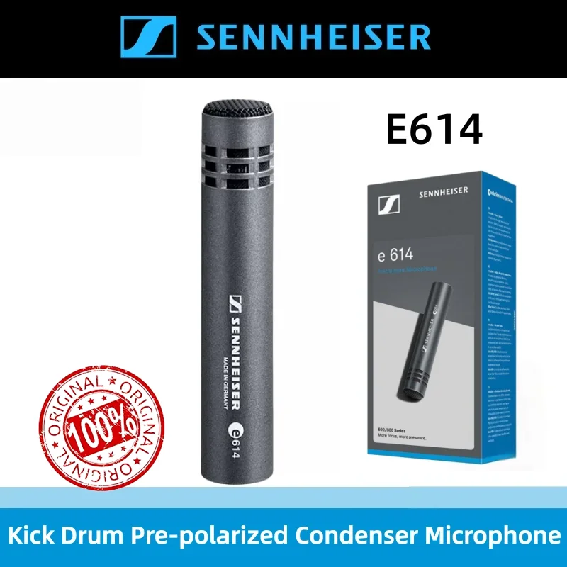 Microphone à condensateur hypercardioïde Sennheiser Evolution 600 Series E614 pour instruments à vent et instruments à cordes