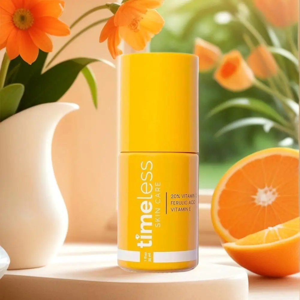 30ml Zeitloses 20% Vitamin C Antioxidans-Serum, Aufhellendes Anti-Aging Gesichtsserum für Hydratation, Straffung und Ebenmäßigen Hautton – Detail 5